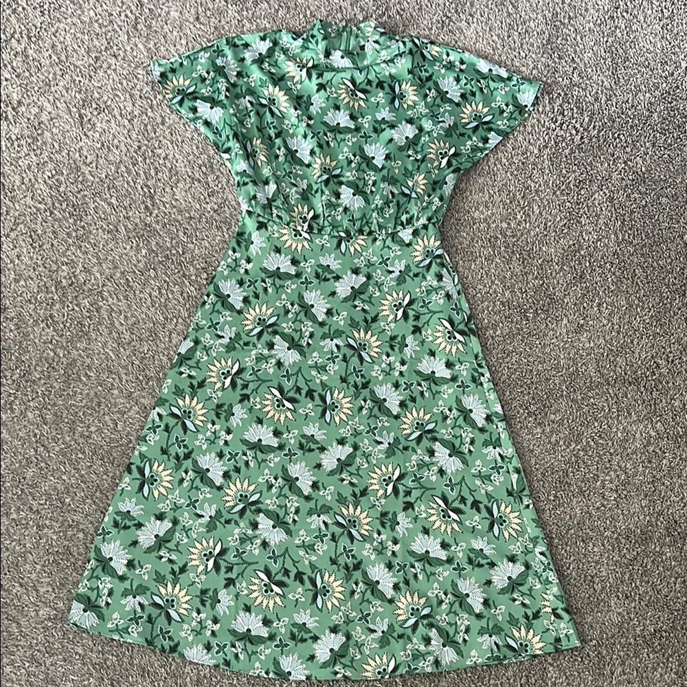 Floral Green Dress